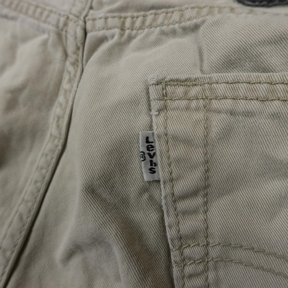 Levis Pants Mens 28X30 Light Brown Beige Khaki‎ Tan Denim 514 Straight Workwear